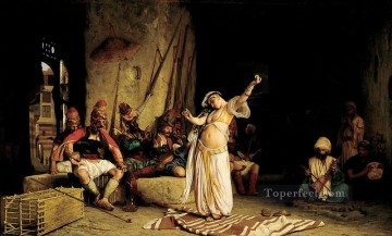 ジャン・レオン・ジェローム Painting - アルメの踊り ギリシャ アラビア オリエンタリズム ジャン レオン ジェローム